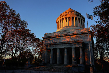 General Grant National Memorial New York Cit USA warm redのeditorial素材
