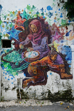 Street Art in the Streets of Malaysia .のeditorial素材