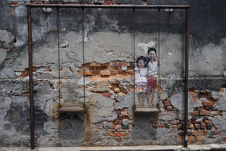 Street Art in the Streets of Malaysia .のeditorial素材