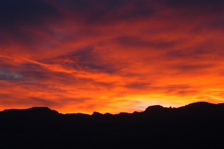 Grand Canyon Silhouette at Sunsetの写真素材