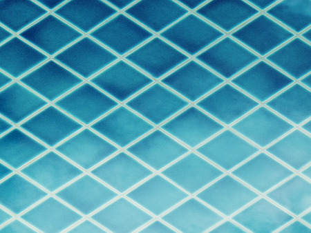 blue ceramic tiles, abstract diagonal texture.の写真素材