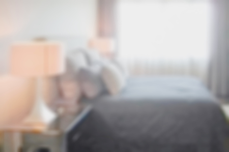 Blurred background bedroom in modern interior styleの写真素材