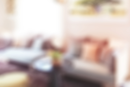 Defocus background of modern living room with sofaの写真素材
