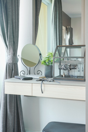 Female accessories on dressing tableの写真素材