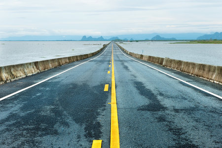 Long road through big lake
