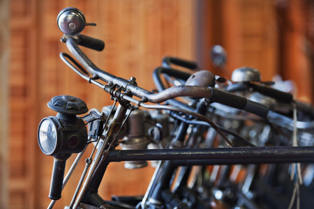 Old black hand bicycle