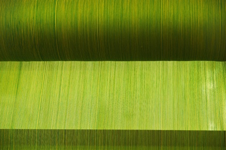 roll of green color weaveの写真素材
