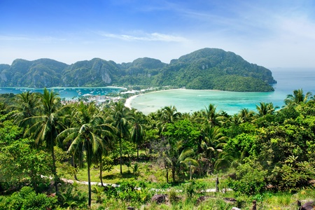 View point of Phi Phi island ,Thailandの写真素材