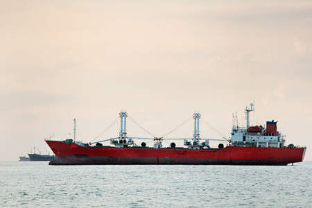 large ship on seaの写真素材
