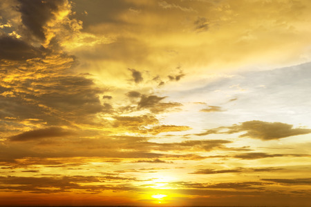 orange skyの写真素材