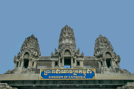 Castle at Poipet border between Thailand and Cambodia on October 17, 2015のeditorial素材