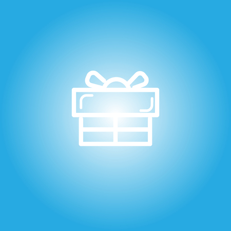 gift box icon for celebration time, illustrationのイラスト素材