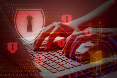 Data security and data protection conceptの写真素材