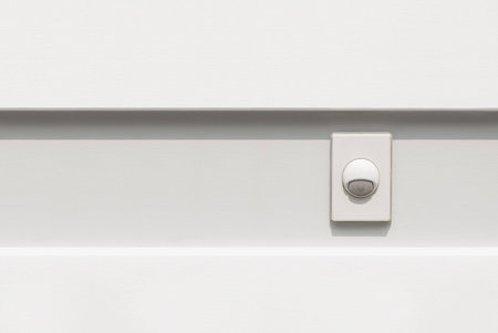 buzzer in front of homeの写真素材