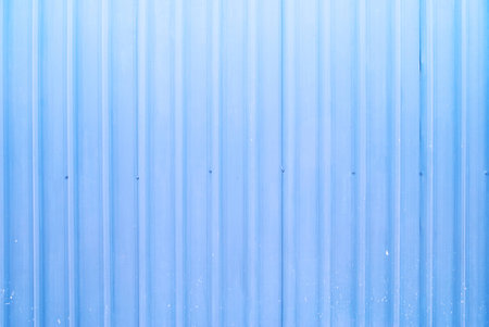 galvanized iron wall blue texture and background seamlessの写真素材