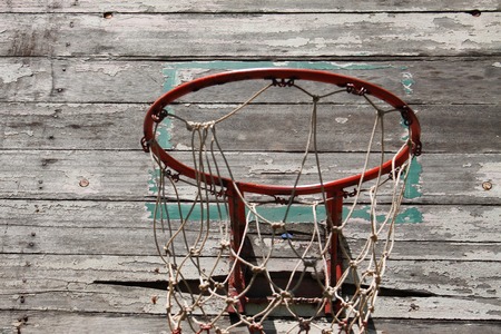 Basketball hoop in the school Thailandの写真素材