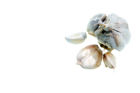 Garlic isolated on white background