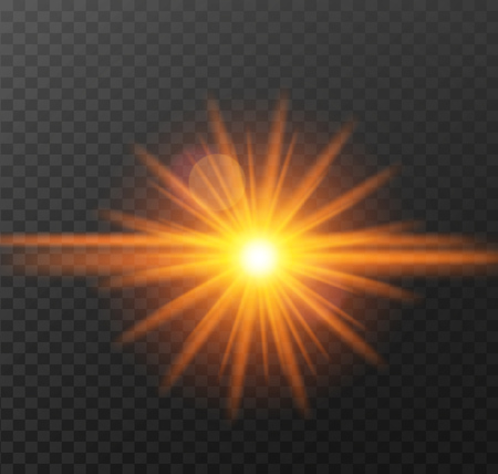 transparent sunlight special lens flare light effect. Illustrationのイラスト素材