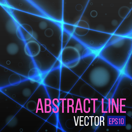 abstract blue light line. Vector illusrtationのイラスト素材