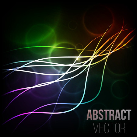 Abstract line lighting background. Vector Illustrationのイラスト素材
