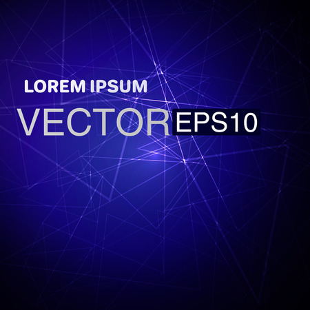 Abstract futuristic technology with linear on dark blue background. Vector design Illustrationのイラスト素材