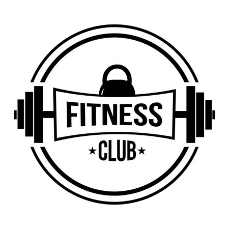 Vector logo design for fitness club.のイラスト素材