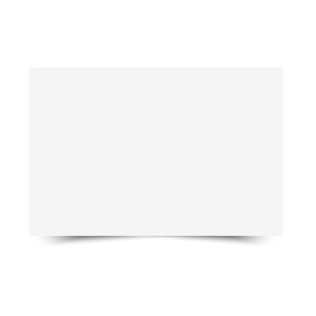 Realistic white empty sheet of sticker paper isolated on white background.のイラスト素材