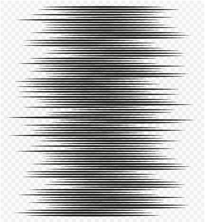 Comic Book Design Element Speed Lines. Vector Illustrationのイラスト素材