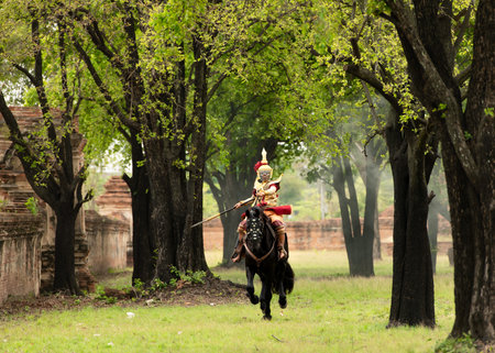Khon is a classic Thai dance in a mask in Ramayana literature, and this is another character, His...