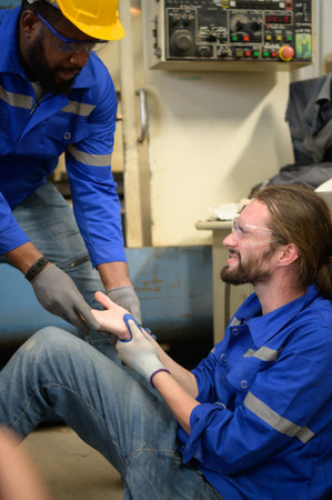 Working in a large industrial facility with heavy materials and machinery. Safety considerations are...