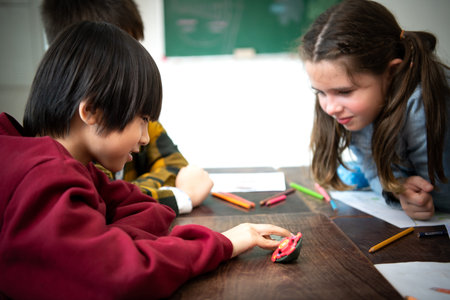 A group of students from an international school that promotes creativity and places children at the...