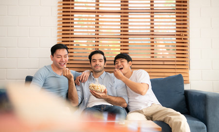 Group of LGBT love isn't about the love of just two people, it's love that doesn't set number. but defines happinessの写真素材