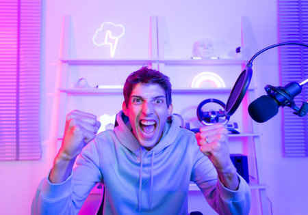 The winning mood of a professional gamer That is where the cash and celebrity come from.
