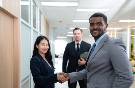 Handshake shows cooperation, achievements, congratulations or even greetings. Can be used in all...