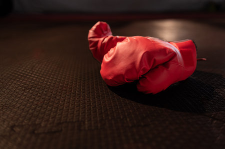 Boxing gloves that boxers must wear when punching on the ring or while practicing, Muay Thai, Thai...