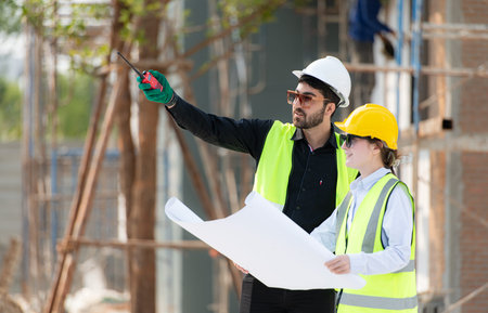 Portrait of architect and engineer with experience in multi-story building construction