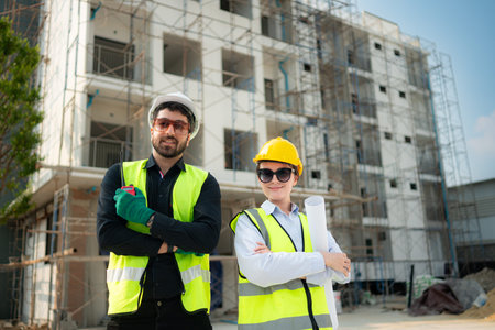 Portrait of architect and engineer with experience in multi-story building construction