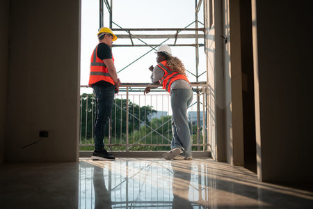 Portrait of architect and engineer with experience in multi-story building construction