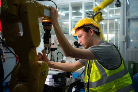 Technician who maintains a small robot arm the operation of a small robot arm used in industry is...