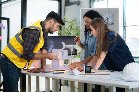 Engineers, architects, and designers collaborate to design a building that employs natural energy.