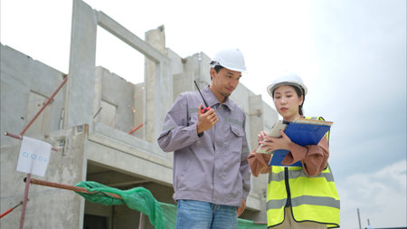 Engineers and architecture inspect and supervise the construction of building walls and foundations...
