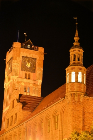The town hall in Torun  Poland の写真素材