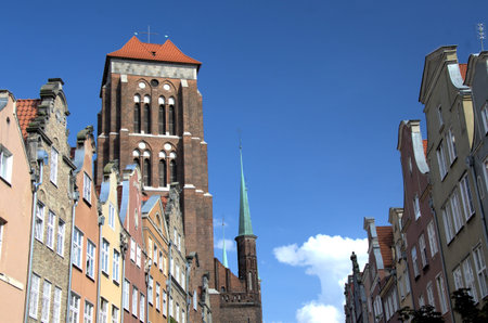 The historic buildings in Gdansk  Poland 
