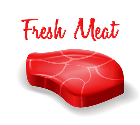 Vector illustration of fresh meat stakeのイラスト素材