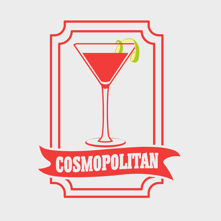 cocktail margarita glass design,のイラスト素材