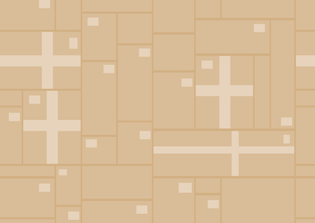 Cardboard boxes seamless patternのイラスト素材