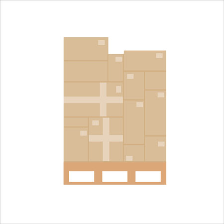 Cardboard boxesのイラスト素材