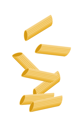 Pasta isolated on white.のイラスト素材
