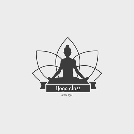 Yoga Class Symbol.のイラスト素材