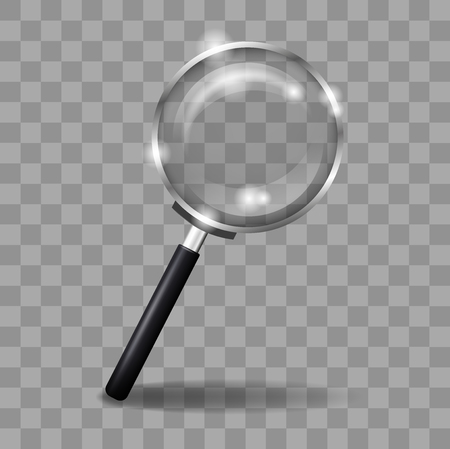 A magnifying glass. Realistic vector illustrationのイラスト素材